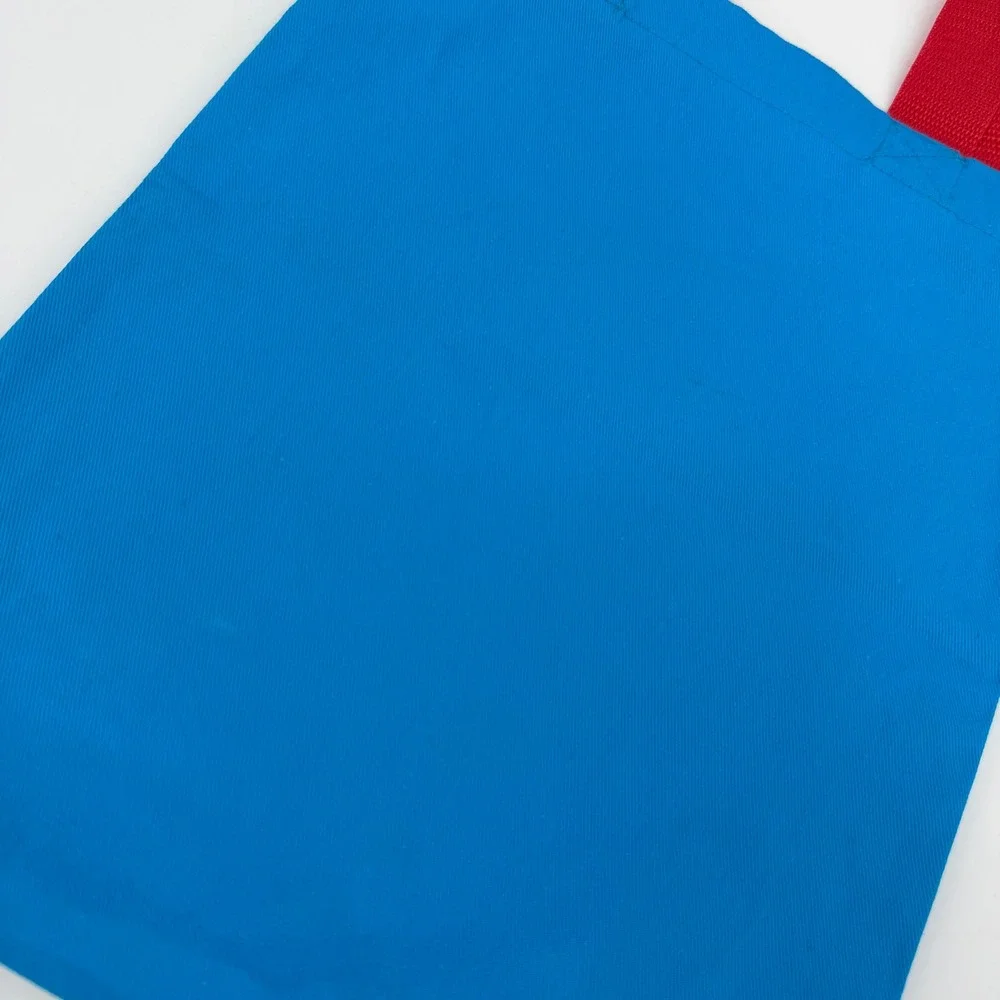 Dr. Seuss I Love‎ To Read Book Bag Vintage Tote Blue with Red Handles